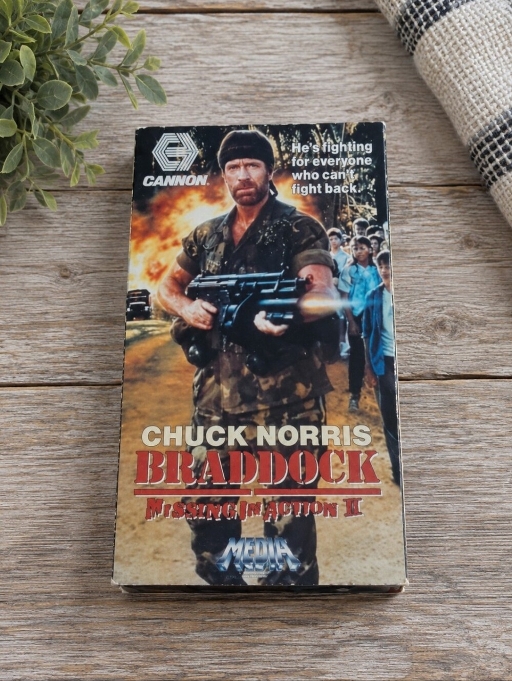 Chuck Norris Braddock: Missing in Action III vhrs tape
